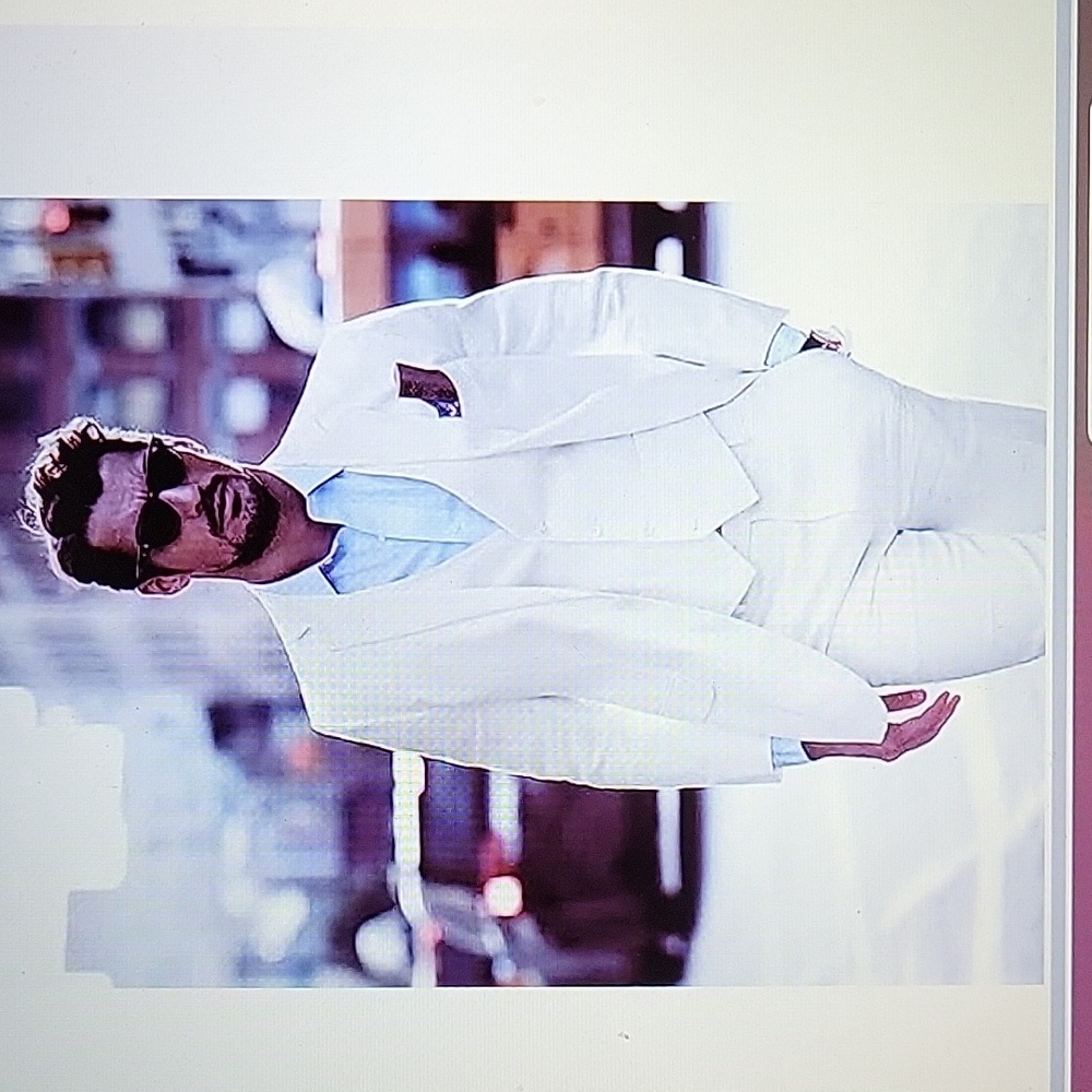 WEHILION White 3 piece men's suit slim fit 2 button jacket vest pant tie XL NEW…